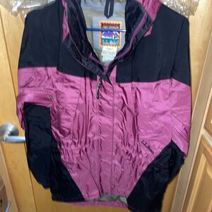 LL Bean Large Winter Jacket Hooded Maroon Gore-Tex Insulated RN71341 Size Small
